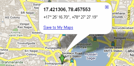 Get latitude and longitude based on location name google maps api
